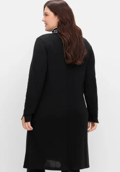 Longpullover in A-Linie, mit langem Schlitz vorn<sheego Outlet