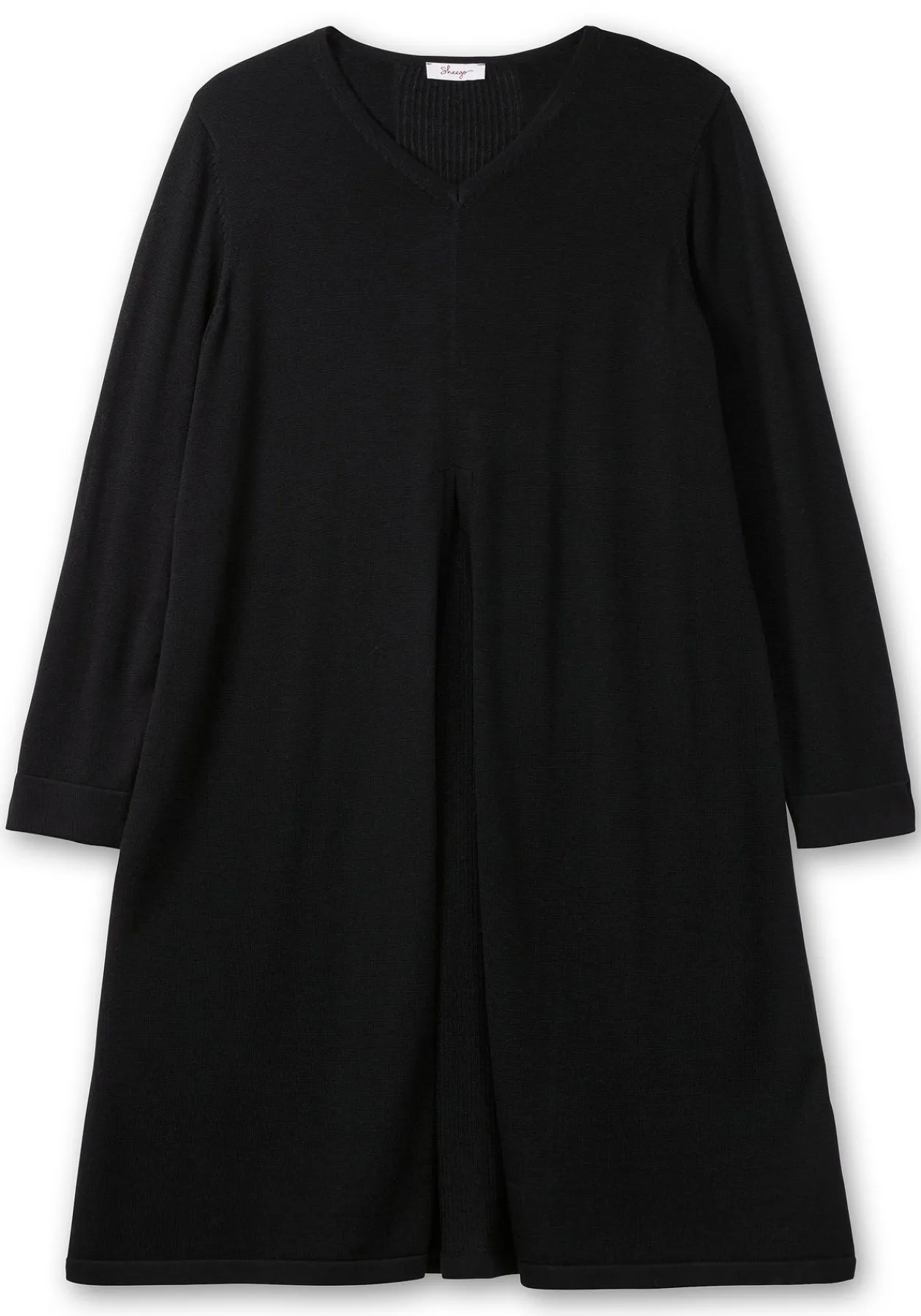 Longpullover in A-Linie, mit langem Schlitz vorn<sheego Outlet