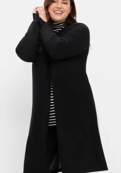 Longpullover in A-Linie, mit langem Schlitz vorn<sheego Outlet