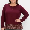 Longshirt aus Feinstrick, mit Chiffonfutter<sheego by Joe Browns Outlet