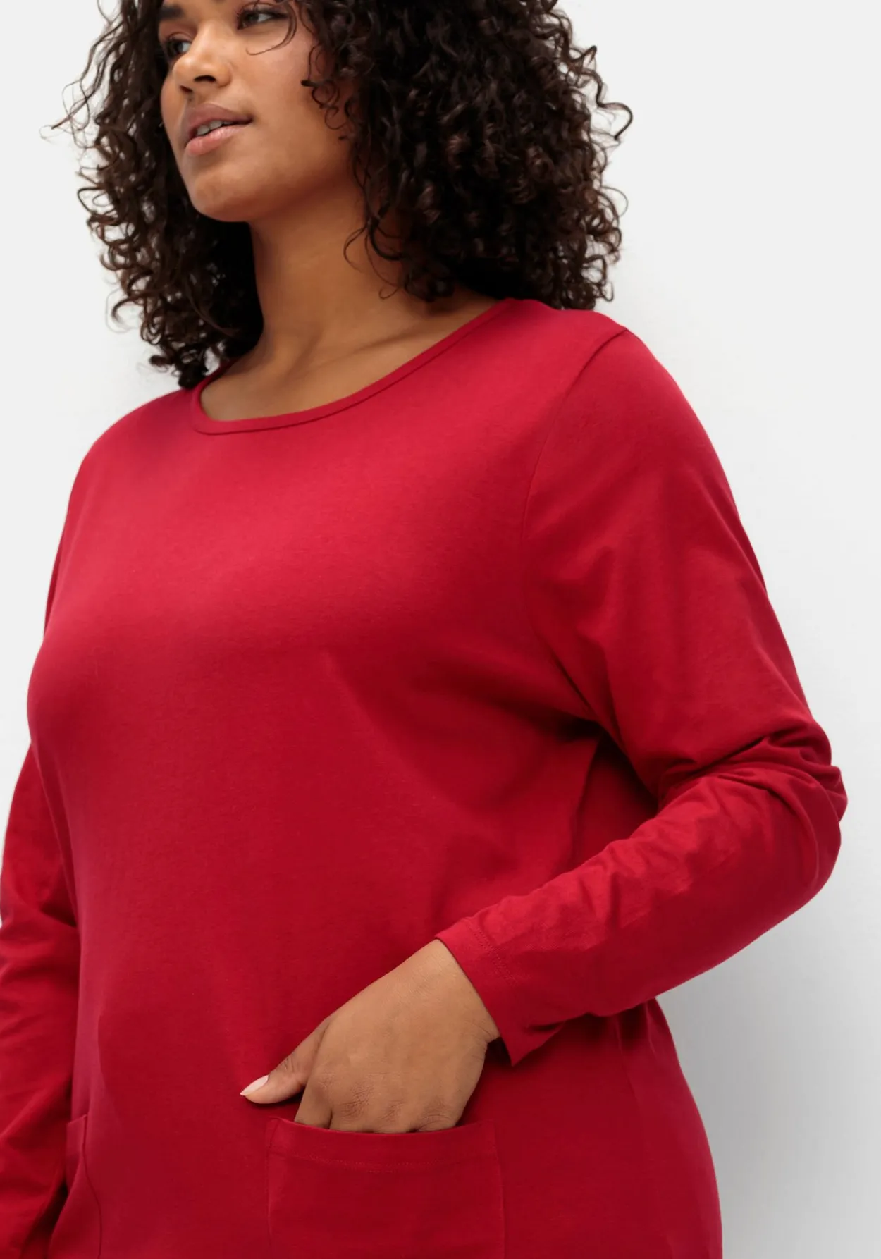 Longshirt mit aufgesetzten Taschen<sheego Sale