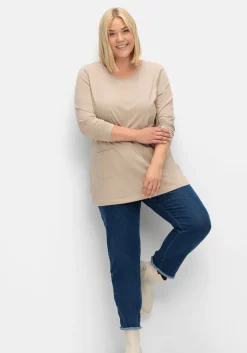 Longshirt mit aufgesetzten Taschen<sheego Hot