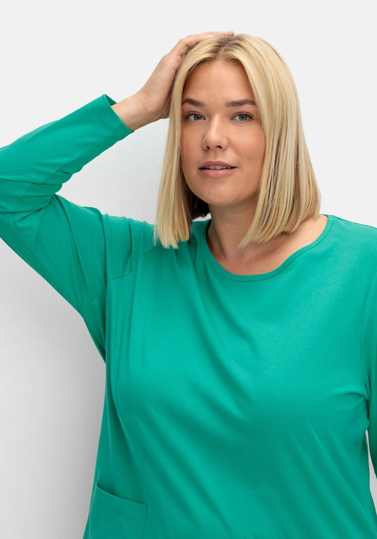 Longshirt mit aufgesetzten Taschen<sheego New