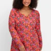 Longshirt mit Blümchen-Alloverdruck<sheego by Joe Browns Fashion