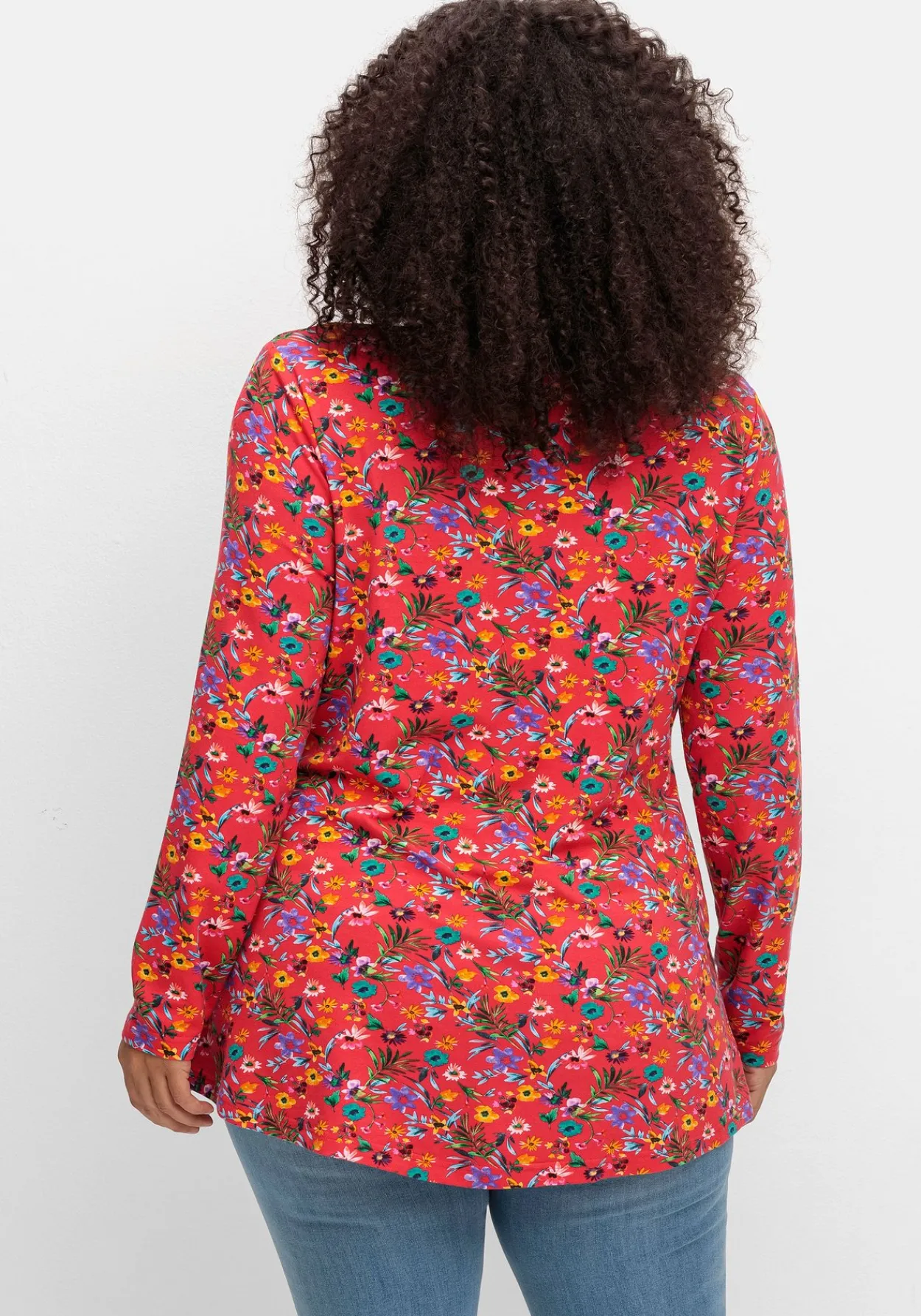 Longshirt mit Blümchen-Alloverdruck<sheego by Joe Browns Fashion