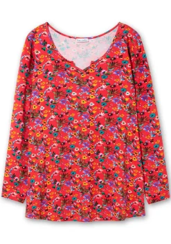 Longshirt mit Blümchen-Alloverdruck<sheego by Joe Browns Fashion