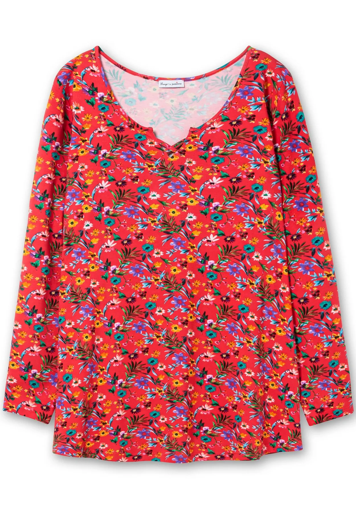 Longshirt mit Blümchen-Alloverdruck<sheego by Joe Browns Fashion