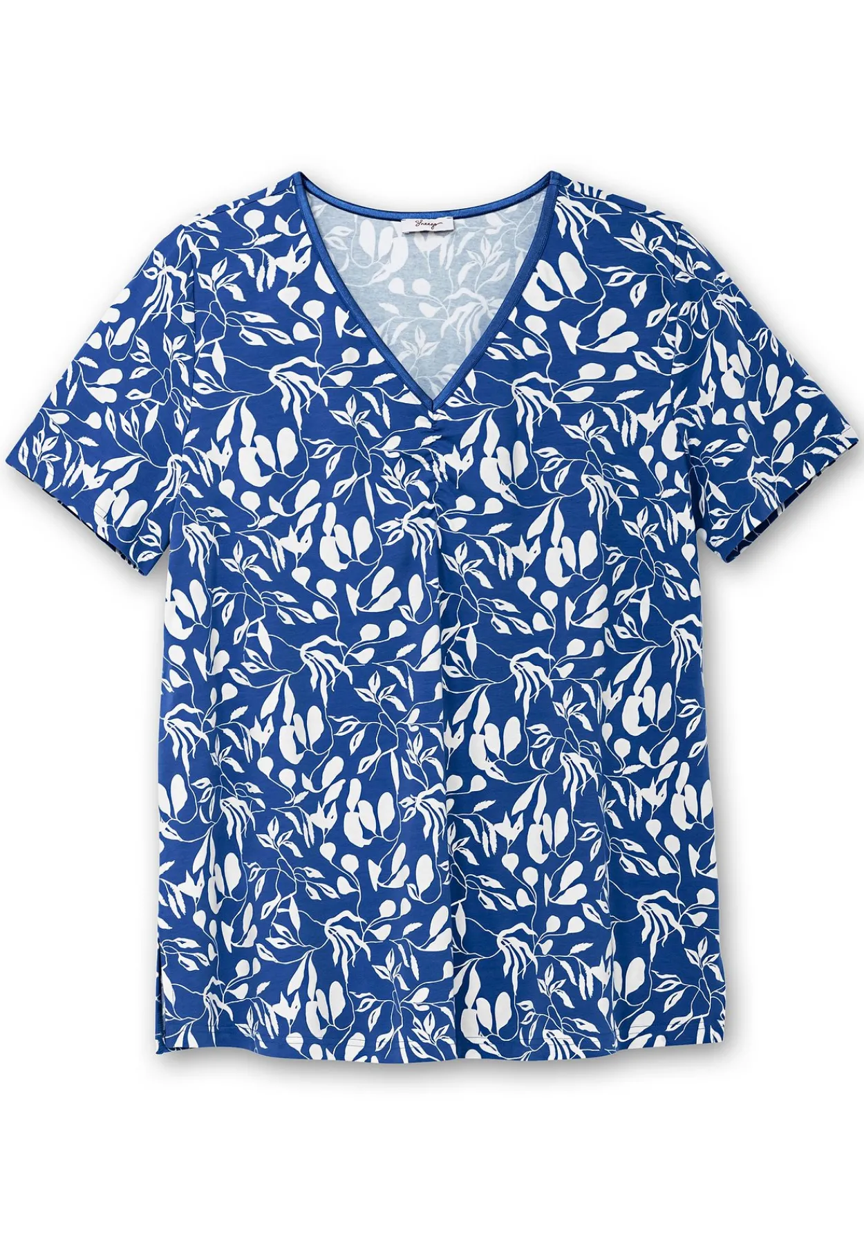 Longshirt mit Blumendruck, in leichter A-Linie<sheego Outlet