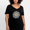 Longshirt mit Frontdruck, in Oversized-Form<sheego Hot