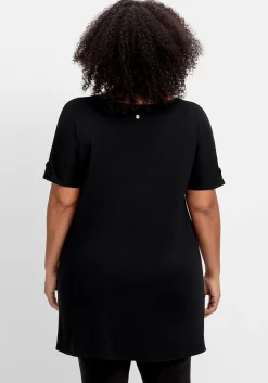 Longshirt mit Frontdruck, in Oversized-Form<sheego Hot