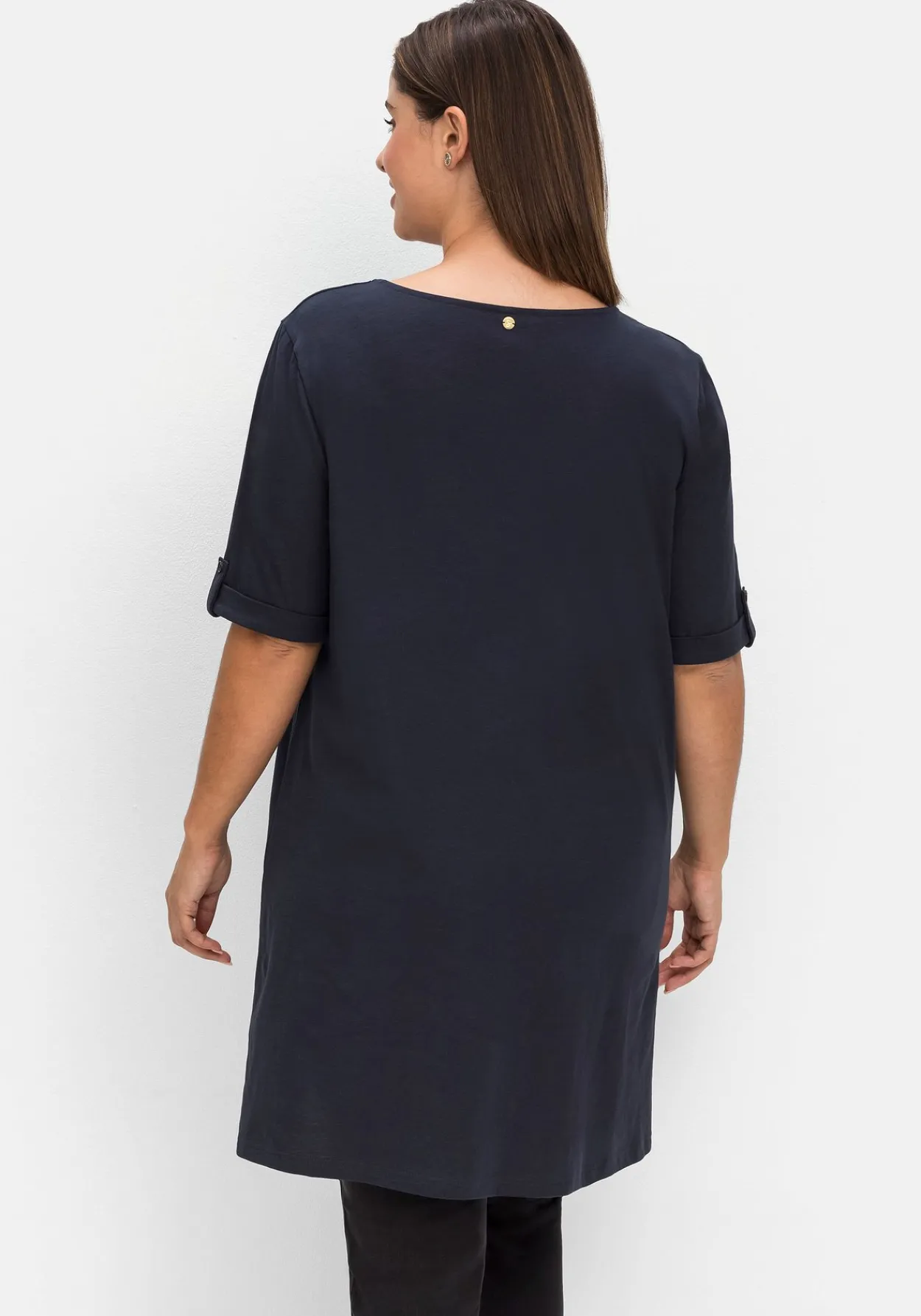 Longshirt mit geschlitztem Ausschnitt<sheego Outlet