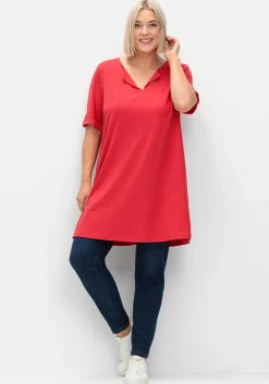 Longshirt mit geschlitztem Ausschnitt<sheego Clearance