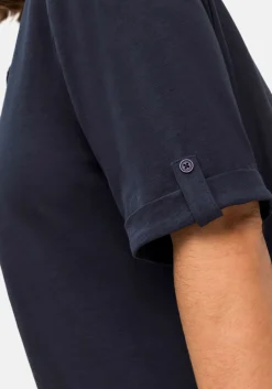 Longshirt mit geschlitztem Ausschnitt<sheego Outlet