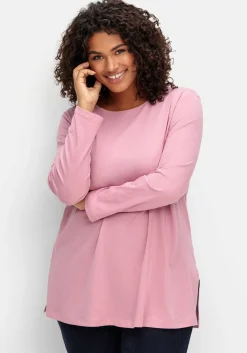 Longshirt mit hohen Seitenschlitzen<sheego Hot