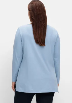 Longshirt mit hohen Seitenschlitzen<sheego New
