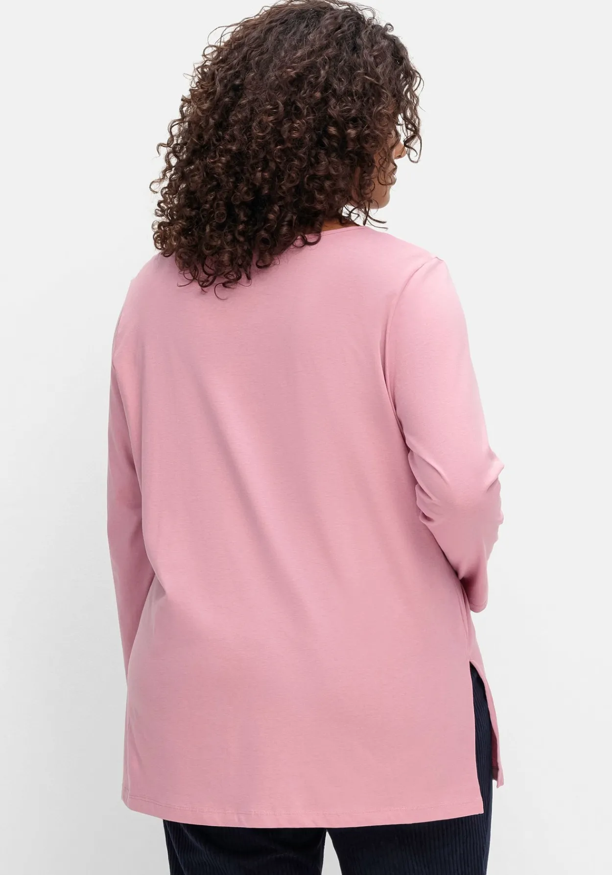 Longshirt mit hohen Seitenschlitzen<sheego Hot