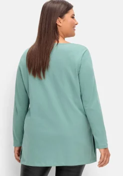 Longshirt mit hohen Seitenschlitzen<sheego Discount