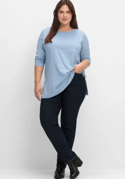 Longshirt mit hohen Seitenschlitzen<sheego New