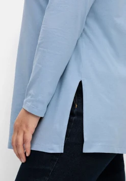 Longshirt mit hohen Seitenschlitzen<sheego New