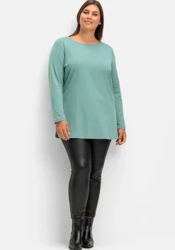 Longshirt mit hohen Seitenschlitzen<sheego Discount