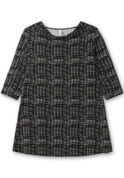 Longshirt mit Print und Wasserfall-Ausschnitt<sheego Online