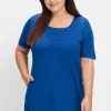Longshirt mit Taschen und Karreeausschnitt<sheego Sale