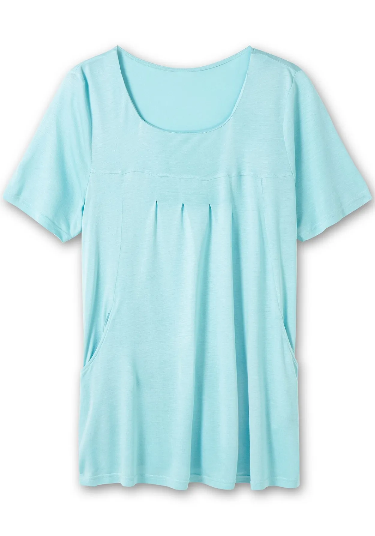 Longshirt mit Taschen und Karreeausschnitt<sheego Discount