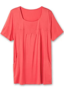 Longshirt mit Taschen und Karreeausschnitt<sheego Sale
