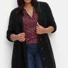 Longstrickjacke im Strukturmix, mit V-Ausschnitt<sheego Hot