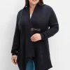 Longstrickjacke mit Schalkragen und Zipfelsaum<sheego by Joe Browns Outlet