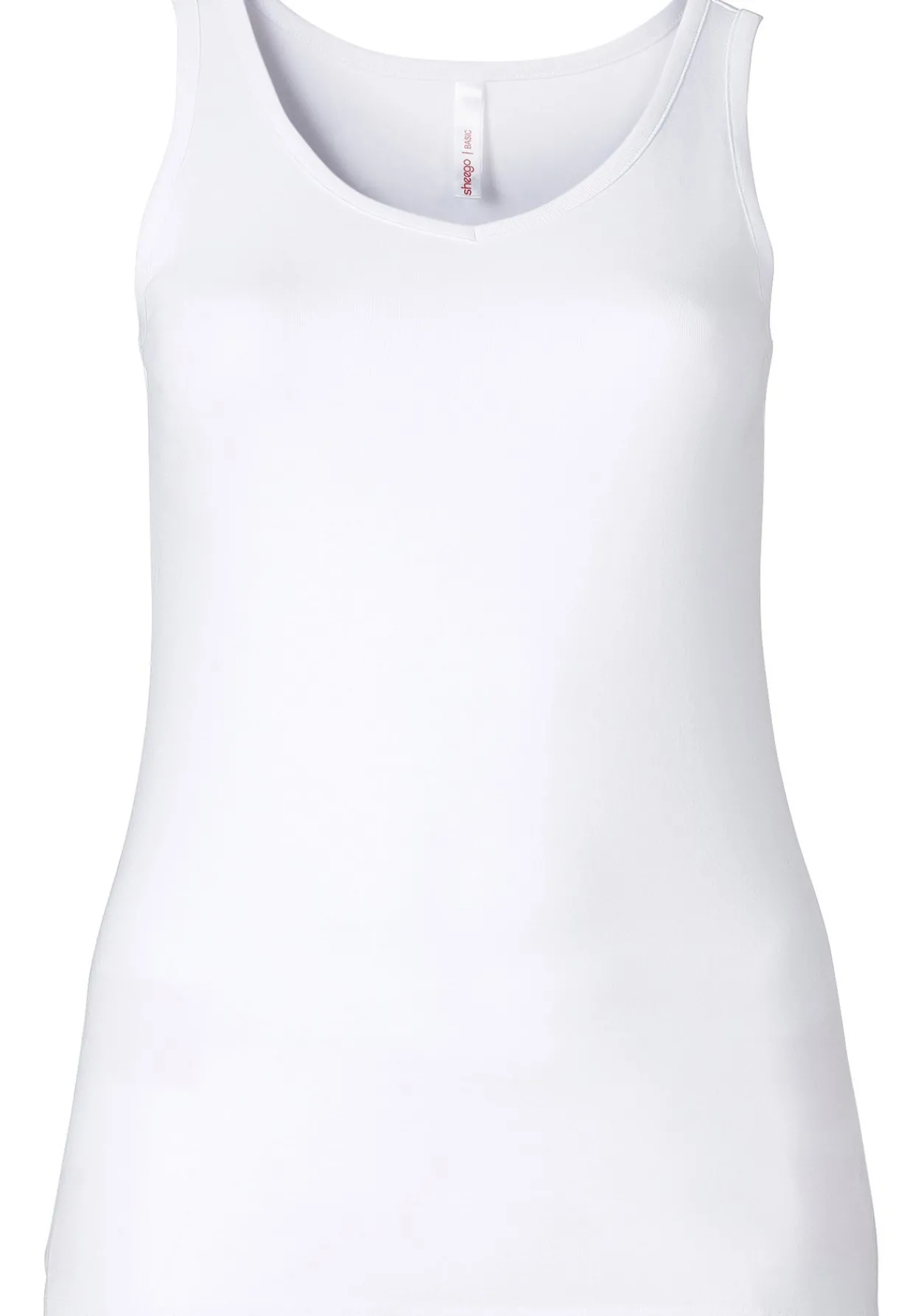 Longtop in Rippqualität, mit weitem Ausschnitt<sheego New