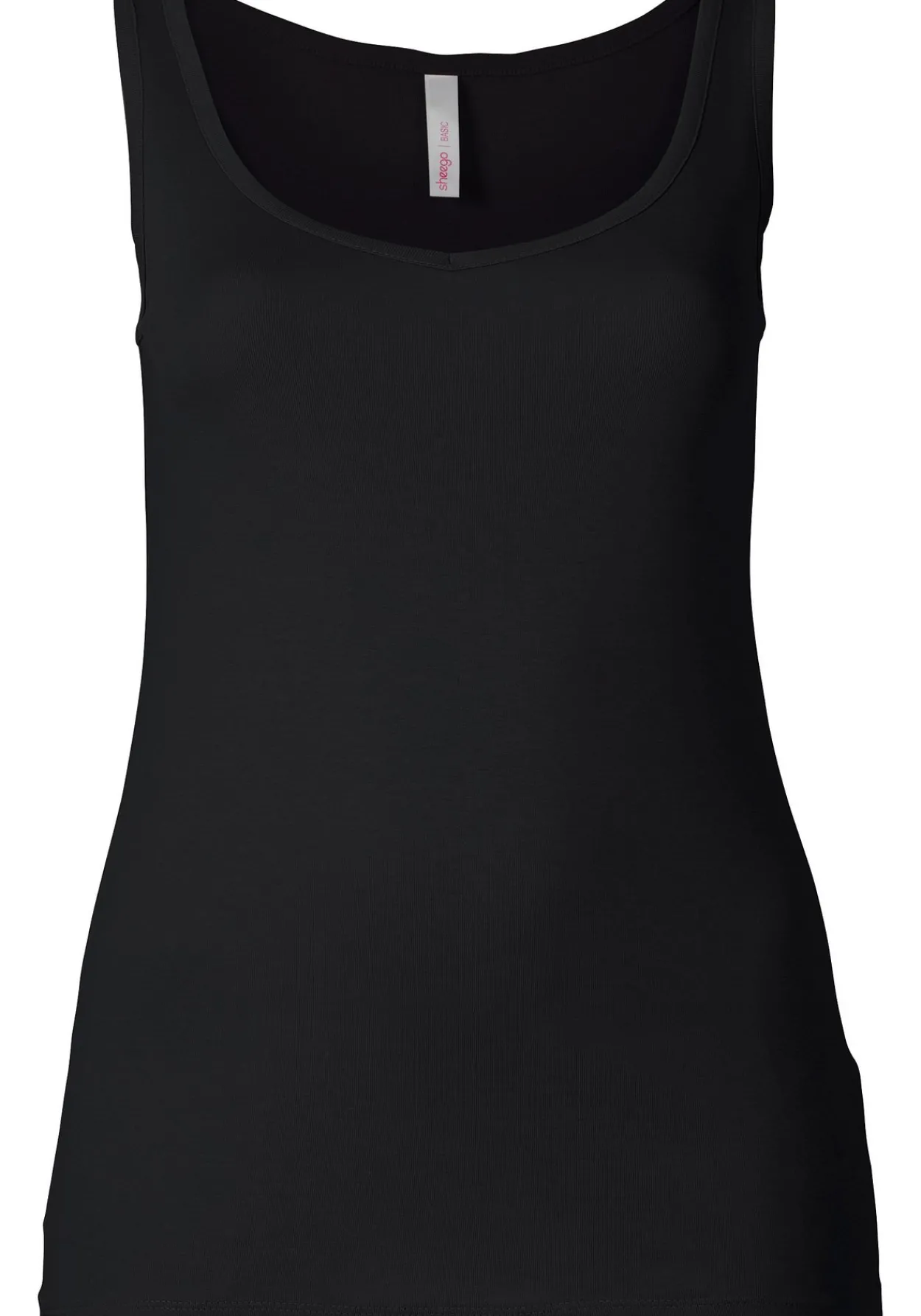Longtop in Rippqualität, mit weitem Ausschnitt<sheego Online