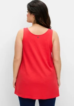 Longtop mit Knotendetail am Träger<sheego Fashion