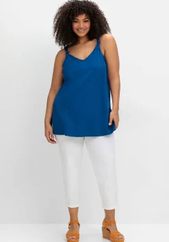 Longtop mit Knotendetail am Träger<sheego Hot