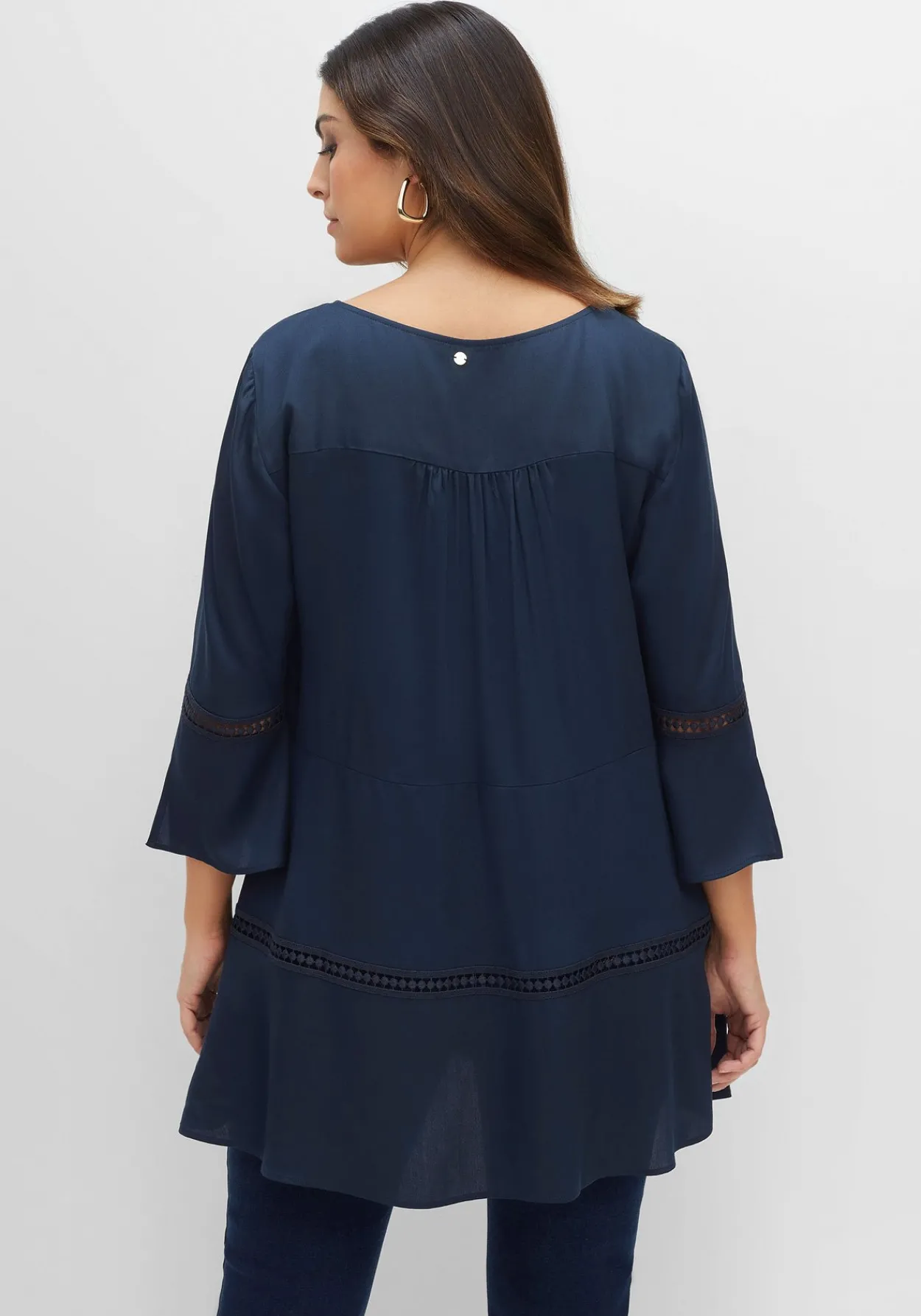 Longtunika in A-Linie, mit Lochmusterdetails<sheego Fashion