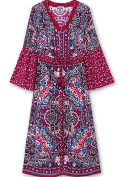 Maxikleid im Boho-Stil, mit Trompetenärmeln<sheego by Joe Browns Fashion