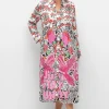 Maxikleid im Mustermix, mit Manschettenärmeln<sheego loves miss goodlife Outlet