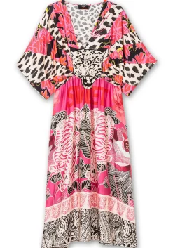 Maxikleid im Mustermix, mit weiten Ärmeln<sheego loves miss goodlife Fashion
