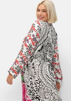 Maxikleid im Mustermix, mit Manschettenärmeln<sheego loves miss goodlife Outlet