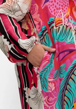 Maxikleid im Mustermix, mit Volant am Saum<sheego loves miss goodlife Best