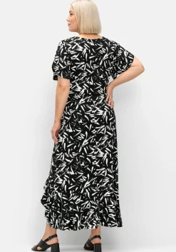 Maxikleid in Wickeloptik, mit hohem Schlitz<sheego Fashion