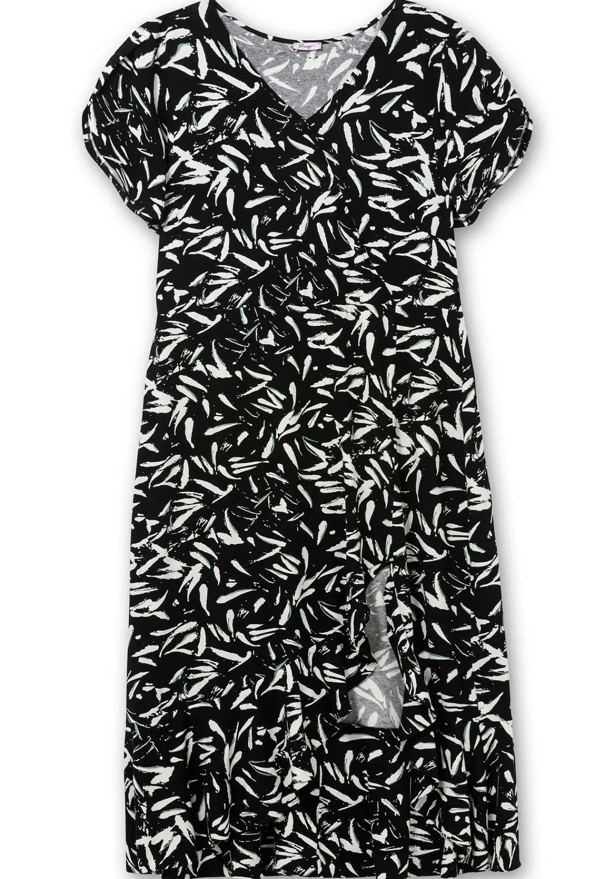 Maxikleid in Wickeloptik, mit hohem Schlitz<sheego Fashion