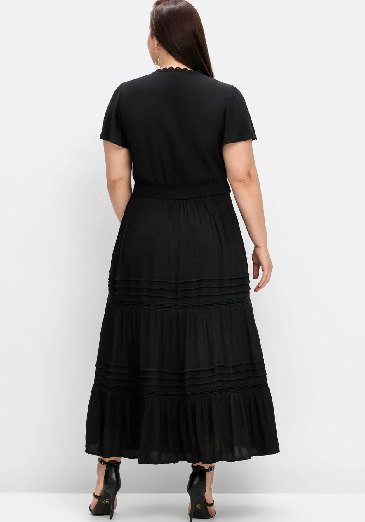 Maxikleid in Wickeloptik, mit Stufenvolant<sheego by Joe Browns Outlet