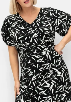 Maxikleid in Wickeloptik, mit hohem Schlitz<sheego Fashion