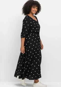 Maxikleid mit Alloverprint und gesmokter Taille<sheego by Joe Browns Online