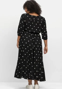 Maxikleid mit Alloverprint und gesmokter Taille<sheego by Joe Browns Online