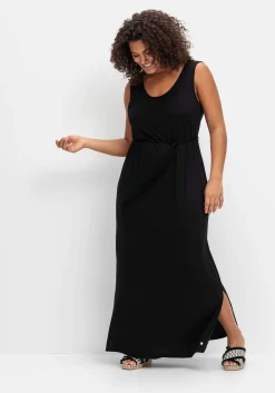 Maxikleid mit Bindegürtel und Rückenausschnitt<sheego Sale