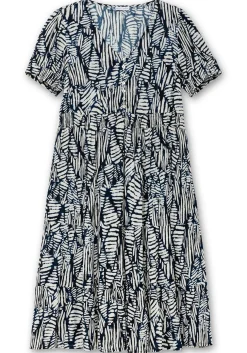 Maxikleid mit Grafikprint und Volantsaum<sheego by Joe Browns Online
