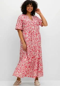 Maxikleid mit grafischem Alloverprint<sheego Hot