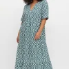 Maxikleid mit grafischem Alloverprint<sheego New
